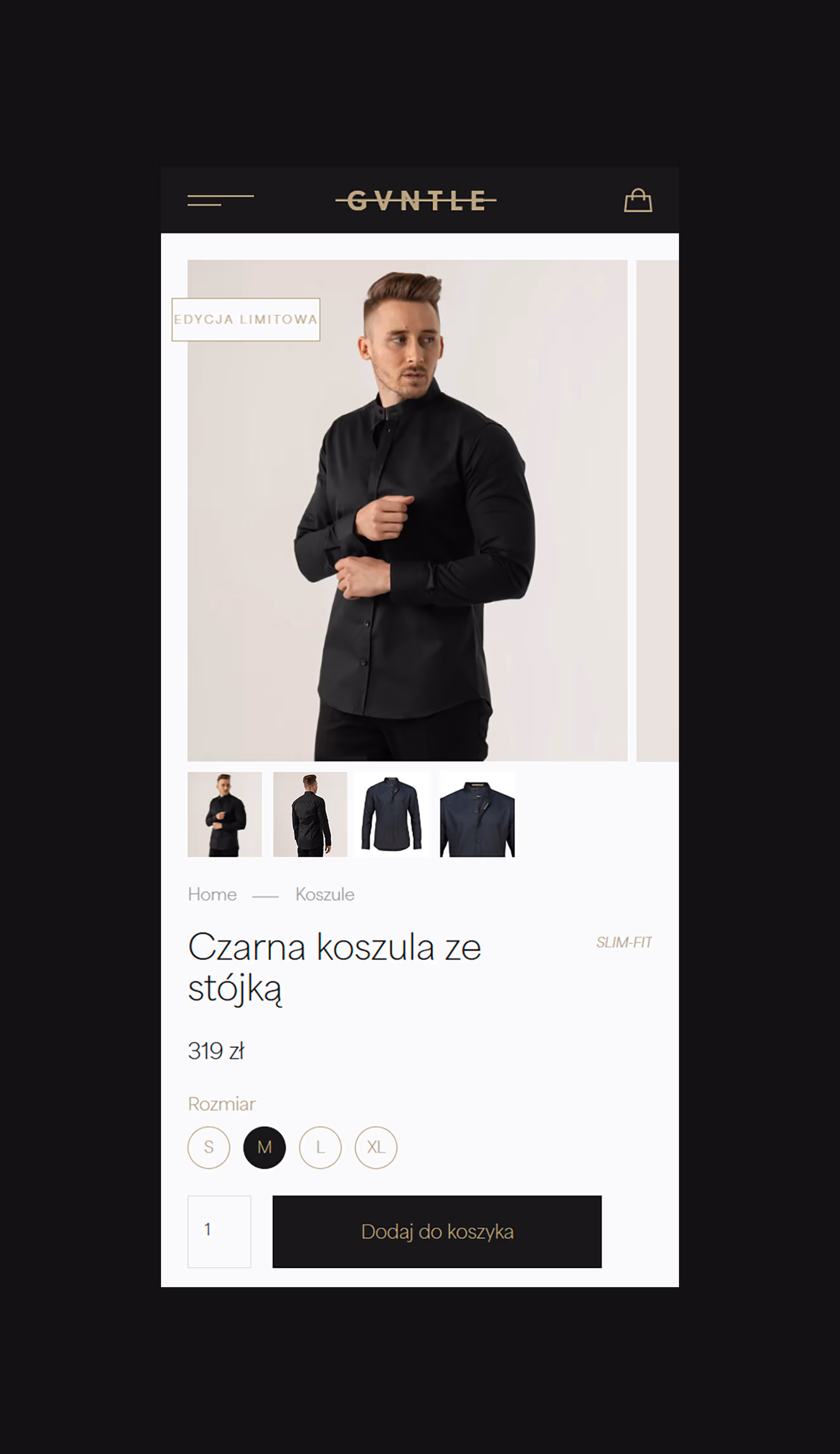 Projekt strony produktowej