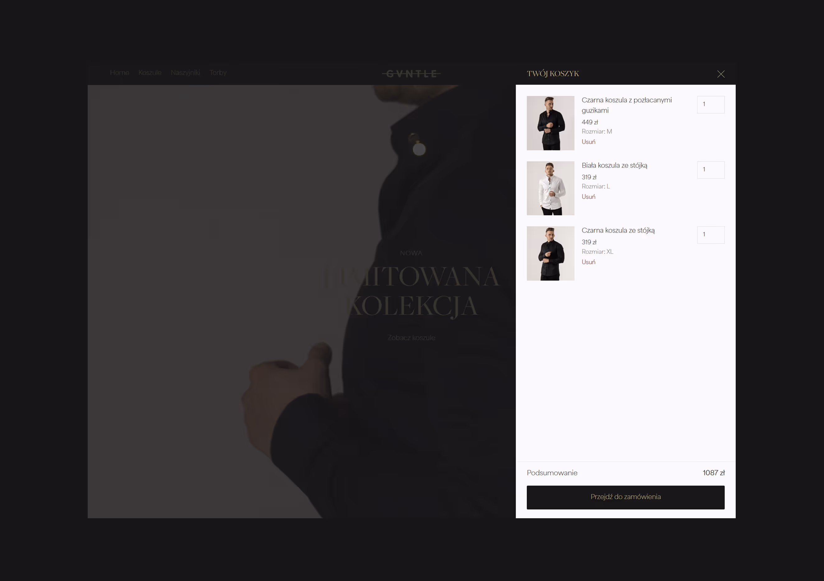 Projekt koszyka - sklep internetowy