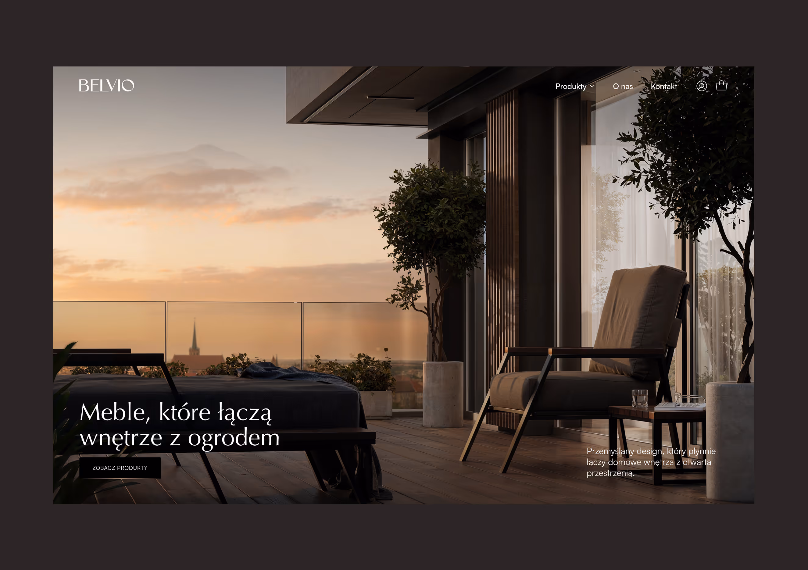 Sekcja startowa strony internetowej