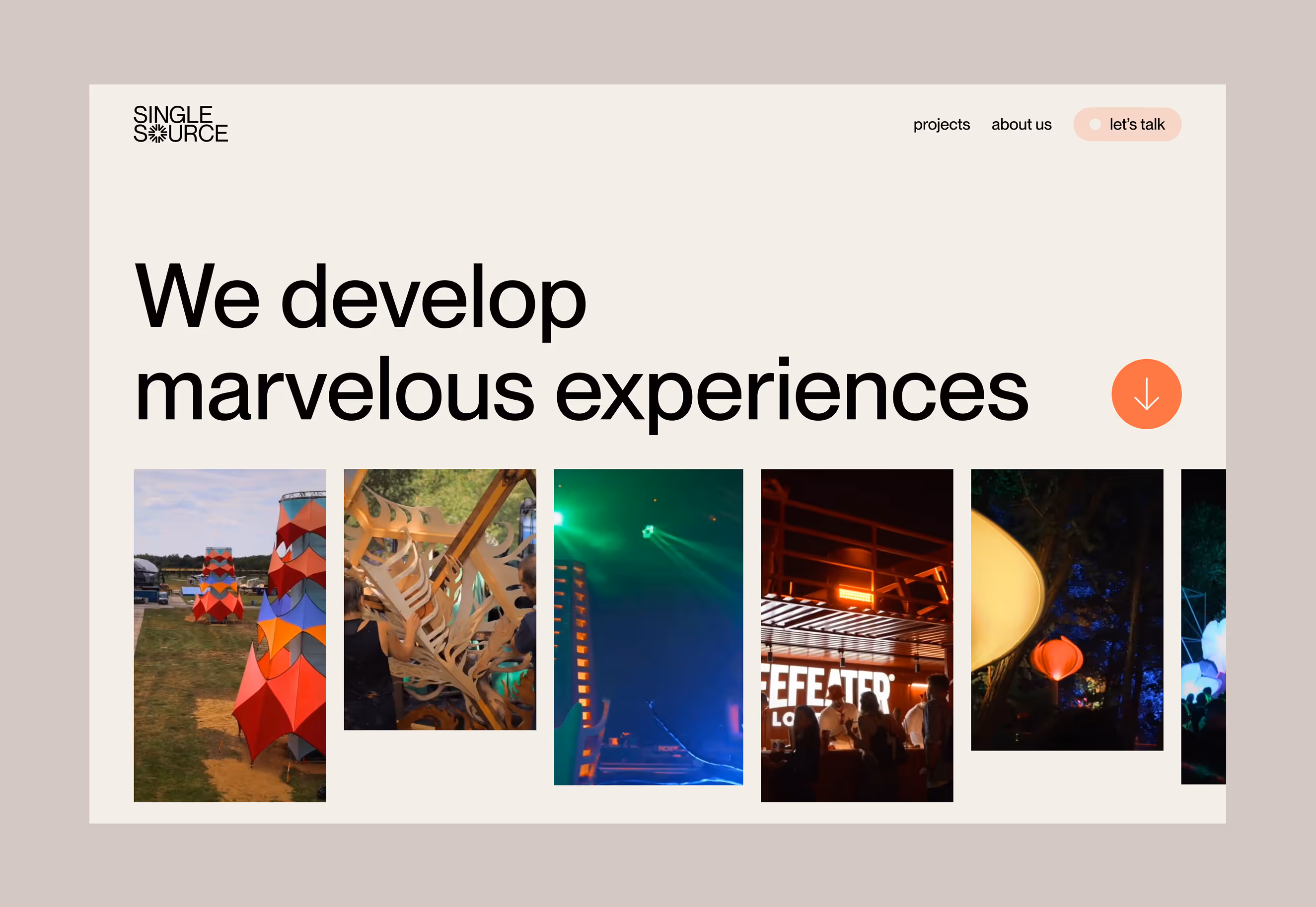 Ekran startowy strony internetowej