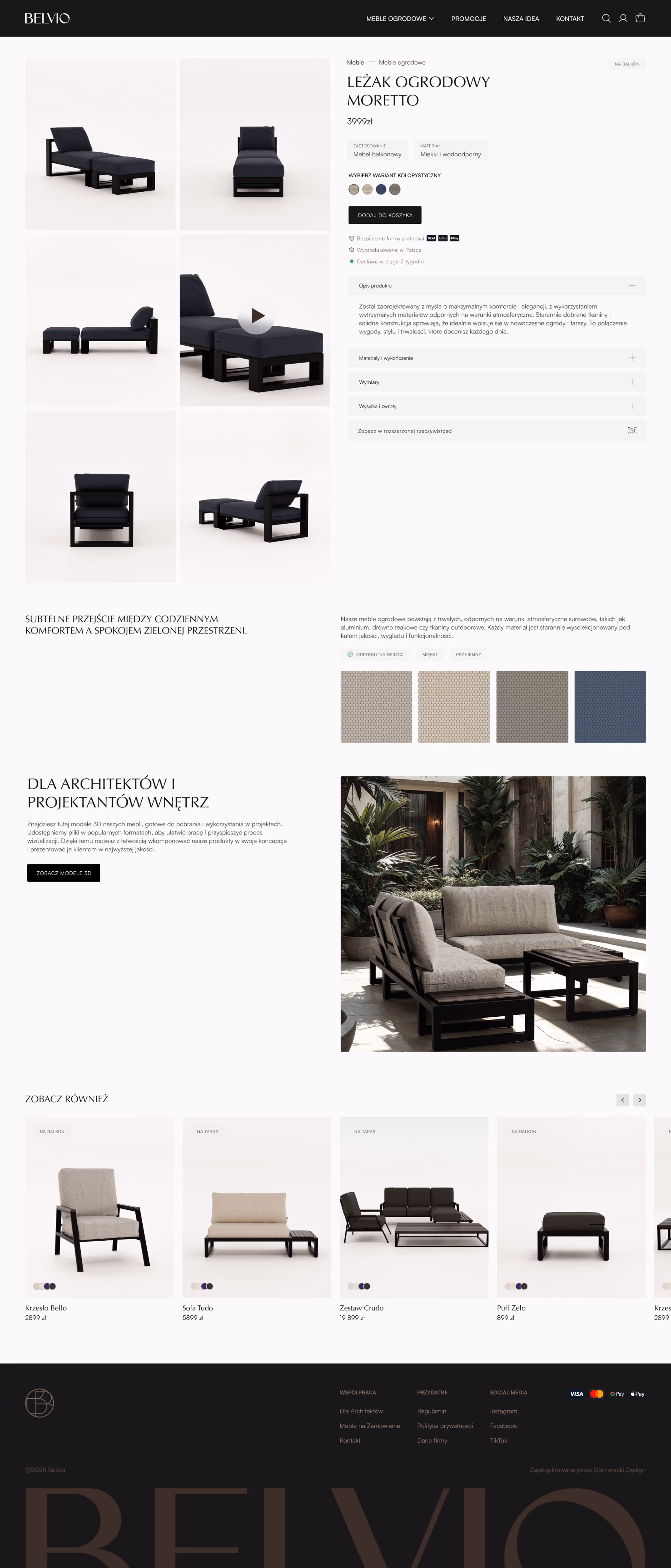 Projekt strony produktowej - sklep internetowy